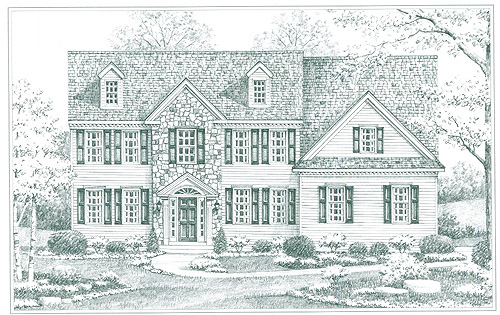 Front Elevation of Hawthorne Model