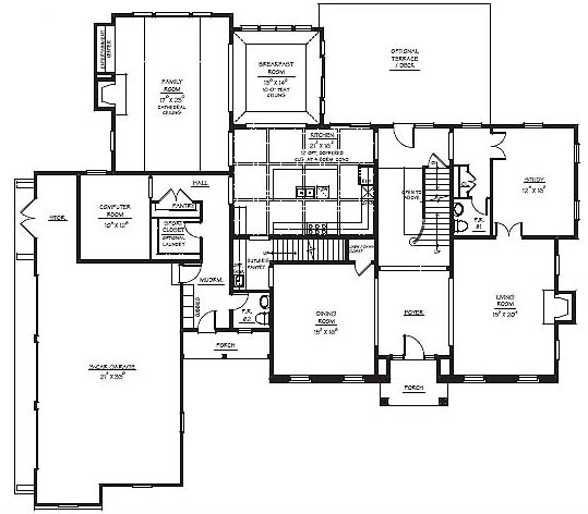 model home floor plan