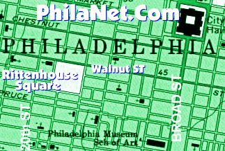 Map of Rittenhouse Square, Philadelphia, PA 
(Philanet.com)